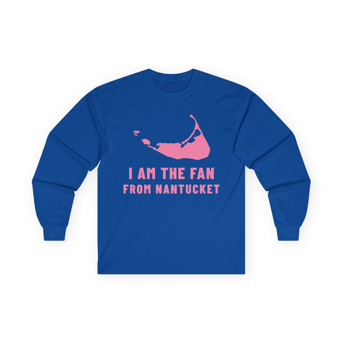 Fan From Nantucket Unisex Ultra Cotton Long Sleeve Tee Pink