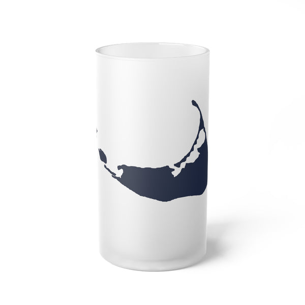 Nantucket Frosted Glass Beer Mug