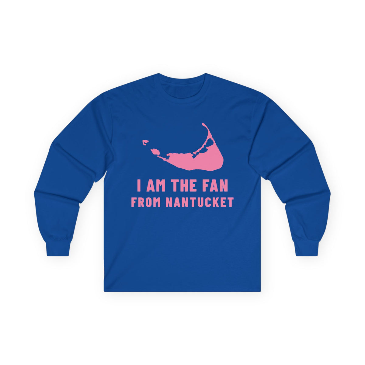 Fan From Nantucket Unisex Ultra Cotton Long Sleeve Tee Pink